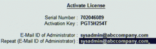 tally erp 9 activation key